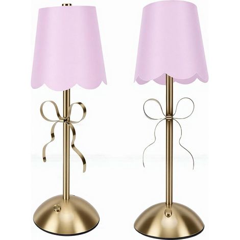 Srliya Lampe de Table à Nœud doré, Jolie Chevet Esthétique avec (1/5)