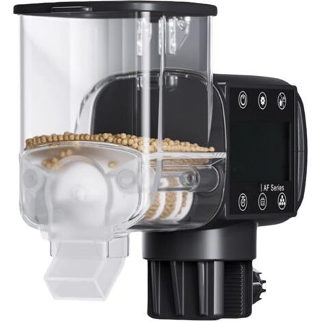 Mangeoire automatique pour tortues - Alimentée par piles - Minuteur numérique programmable - Distributeur de nourriture intelligent pour les vacances, les voyages en plein air, la maison