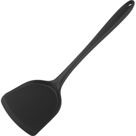Spatule en silicone - noire - ustensiles de cuisine (1/4)