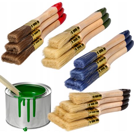 Juego de pinceles PROFESIONALES para pinturas acr铆licas, al 贸leo y esmaltes. (1/5)