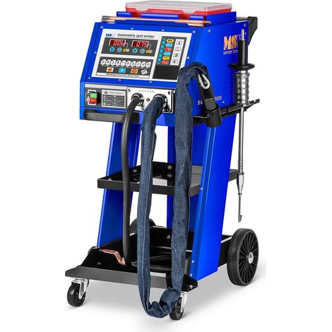 Helloshop26 – Tire clou 5000 A – Débosselage carrosserie avec accessoires – Panneau de commande numérique – 10 fonctions prédéfinies