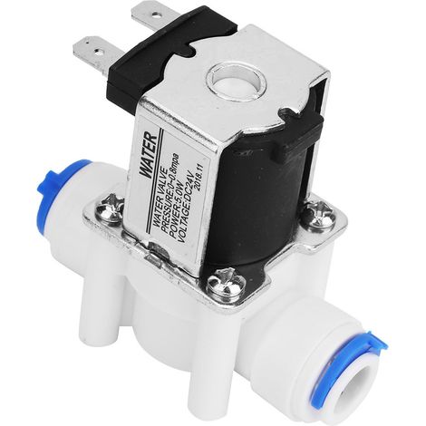 Électrovanne 24 V CC N/C en plastique avec raccord rapide pour purificateurs d'eau (1/5)