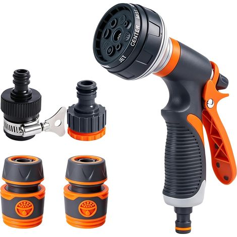 8/10 Spray Modes Hand Spray Gun Garden Sprayer for Car Washing Plants Pets (1/5)