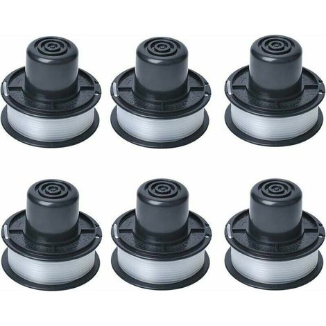 Bobina di filo per decespugliatore A6226 compatibile con i decespugliatori automatici Black & Decker GL250 / GL310 / GL360 / GL360SB, fornita con 6 m di filo, set da 6 bobine -Crezuo