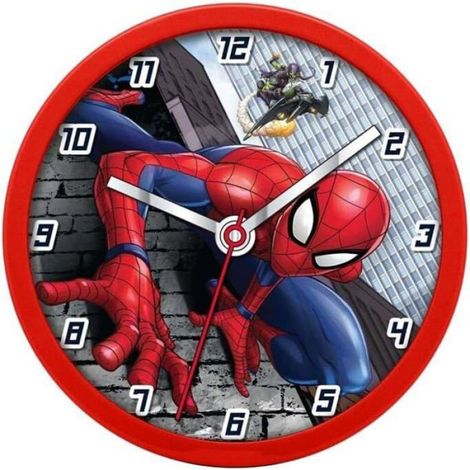Horloge Murale - Kids licensing - Spiderman - 25 cm - Plastique - Décoration intérieure