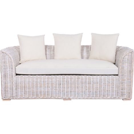 Sofa Ratan Algodon 174X88X69 Con Cojines Decape (1/5)