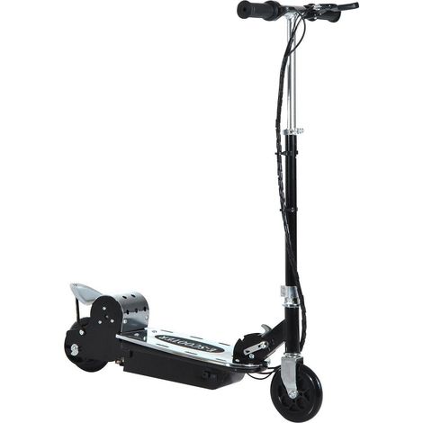 Monopattino Elettrico per Bambini 120W Pieghevole con Freno e Cavalletto Nero