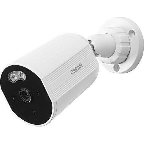 OSRAM Caméra extérieure SMART+ WiFi 4MP 2K IP67 vision nocturne blanche Caméra extérieure SMART+ WiFi 4MP 2K IP67, vision nocturne 10 m, audio bidirectionnel, Ethernet, compatible Alexa, extérieur b (1/5)