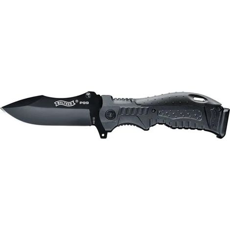 Walther P99 cuchillo plegable negro hoja inox 100 mm
