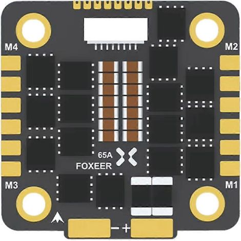 Contrôleur de vitesse électronique (ESC) brushless Reaper F4 128K 65A 30X30mm BLHELI32 4 en 1 3-8S (1/5)