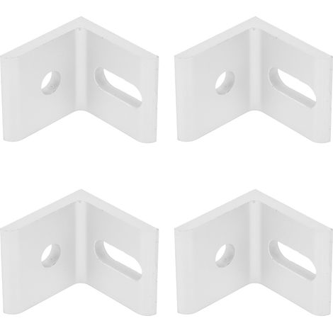 Équerre de fixation 90° en aluminium, lot de 10 supports droits L, renfort industriel robuste pour assemblage 3030 (1/5)