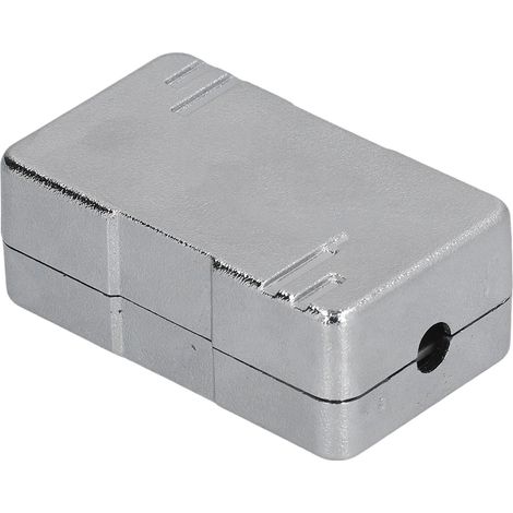 Boîtier de raccordement réseau CAT6 RJ45 blindé 1 port ABS avec module (1/5)