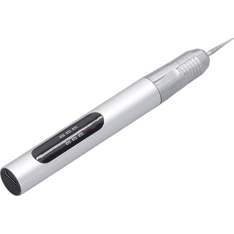 Gravure électrique sans fil 3 vitesses 10000-20000 tr/min stylo graveur polisseuse mini taille-burins 10W aluminium avec 2 pointes et câble USB (1/5)