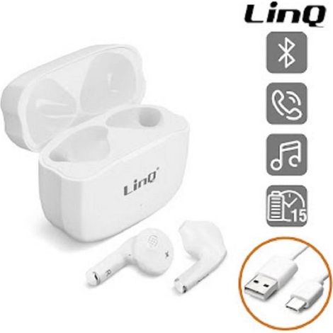 Trade Shop - KABELLOSE BLUETOOTH-KOPFHÖRER MIT TOUCH-STEUERUNG UND LADEBOX R535 - (1/5)