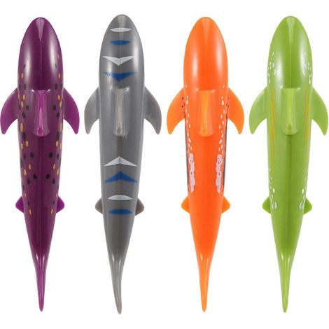 4 PCS Children's Swimming Toy Shape Dive Toy Game Diving Toy-- (1/5)