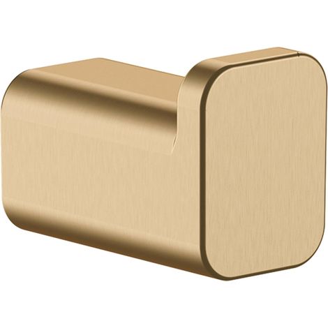 Towel hooks, bathrobe hooks, concealed installation, bathroom accessories, brushed gold finish. (1/4)