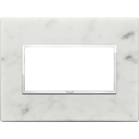 VIMAR - 21654.51 Placa 4M, Blanco Carrara
