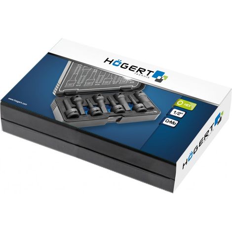 Jeu de douilles à impact Hogert HT6R004 1/2'' 8 unités