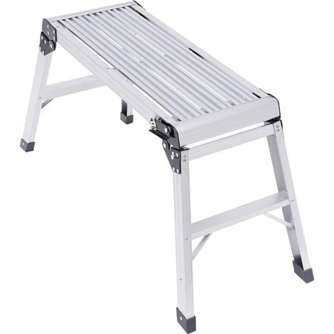 Gojoy – Plateforme échafaudage pliable en aluminium – Charge maximale 150 kg – Dimensions 108 x 41 x 50 cm – Antidérapante pour sécurité renforcée