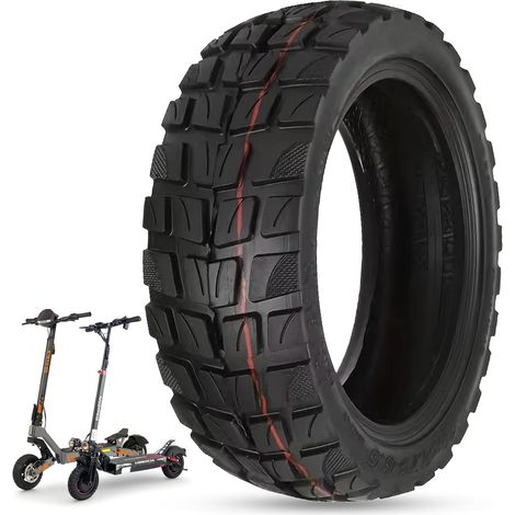 1 pneu tubeless 10x2.75-6.5, caoutchouc renforcé, tout-terrain, pour trottinette électrique