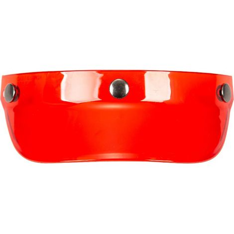Visière universelle à 3 boutons-pression rabattable pour casque de moto à visage ouvert (1/5)