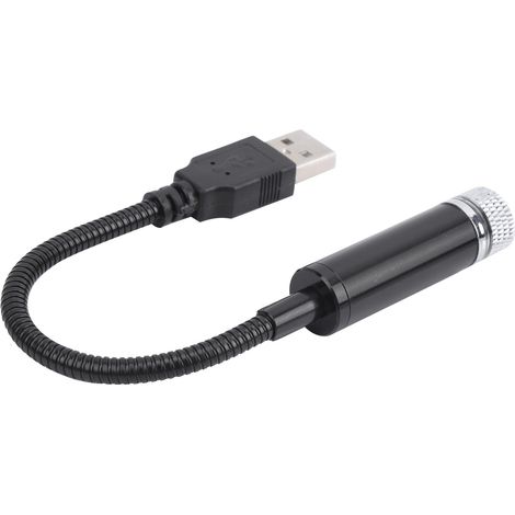 Plafonnier étoilé réglable USB projecteur romantique d'ambiance lampe décorative pour voiture noir (1/5)