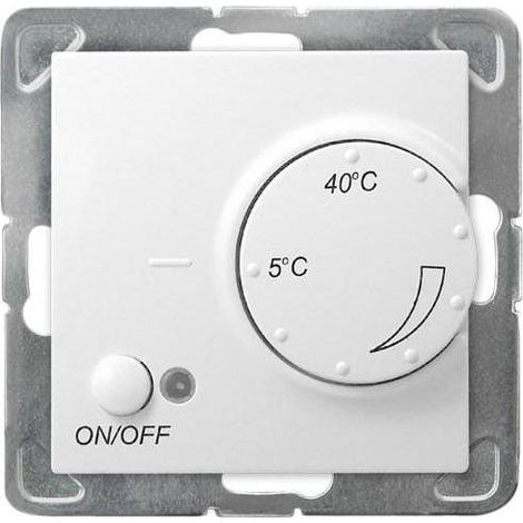 Ospel IMPRESJA regolatore di temperatura bianco da incasso