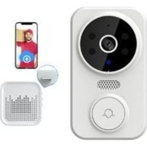 YMYNY Sonnette vidéo sans fil M8 Smart Visual Doorbell Interphone bidirectionnel Vision nocturne infrarouge Système de sécurité de surveillance à distance (1/3)