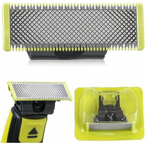 Tête de coupe pour rasoir électrique Philips OneBlade et Pro Compatible modèles QP Acier inoxydable Longue durée (1/3)