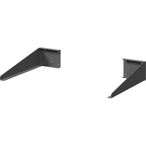Graphite Grey 300mm Pair of Left and Right Shelf Support Brackets (1/5)