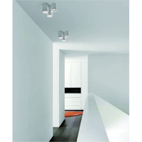 Support De Lampe De Plafond Chandelier Gu10 3 Cylindres Plaster Gs-c07-3 (1/3)