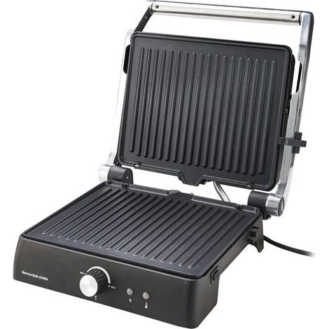 Griglia rimovibile (2000W 230V) con superficie antiaderente in acciaio inox e policarbonato