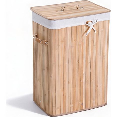 Accessoire de nettoyage en bambú PU bolsa de lona 40 x 30 x 60 cm (1/5)