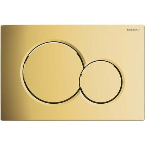 Geberit Sigma01 - Actuator plate, galvanized brass (115.770.DT.5) (1/3)
