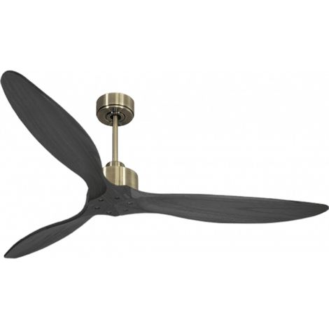 Modulo Slim de Klassfan - Ventilateur de plafond et destratificateur moteur DC laiton et bois noir 30 à 60 m² (1/5)