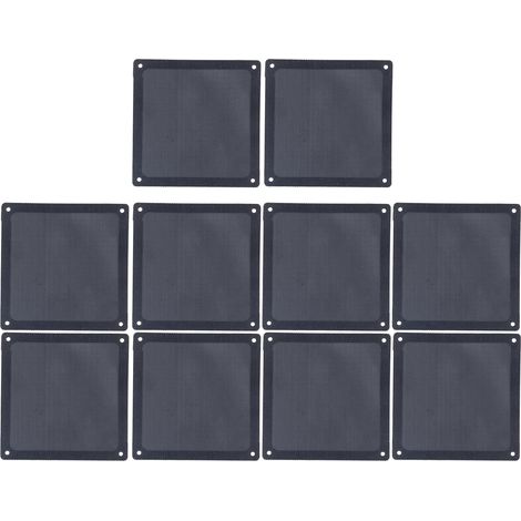 Filtre Anti-Poussière de Ventilateur de Boîtier PC 140 Mm, Filtre Anti-Poussière de Ventilateur Magnétique en PVC 10 Pièces, Filtration de Poussière Fine, pour (1/5)