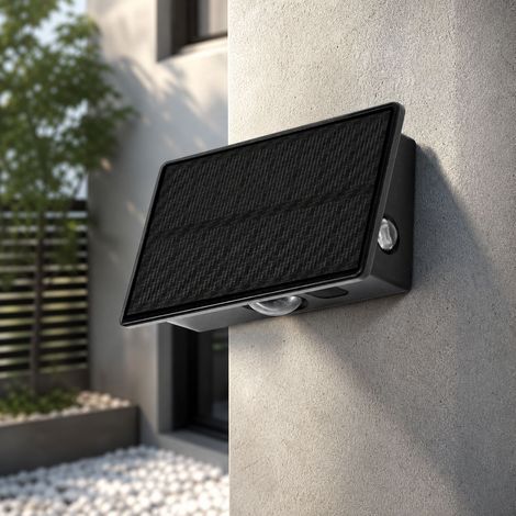 Lampe solaire murale extérieure IP65, 5 modes d'éclairage LED, batterie LiFePO4 longue autonomie, installation sans fil (1/4)