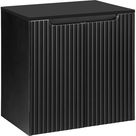 Waschtisch-Unterschrank 60cm, in schwarz, NEWPORT-56-BLACK (1/5)