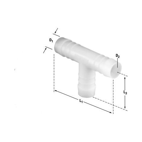 Raccord plastique NORMAPLAST TS 3 - NORMA - TS 3