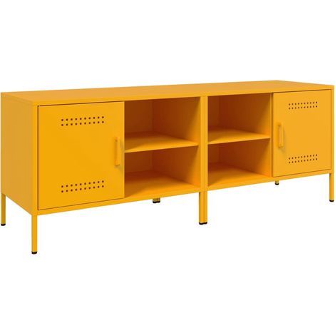Maison Exclusive - TV-Schränke 2 Stk. Senfgelb 68x39x50,5 cm Stah