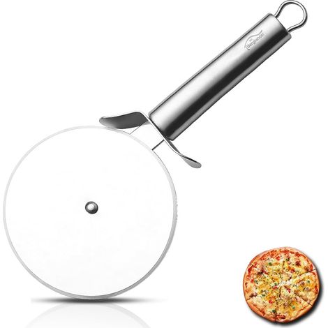 1 Roulette À Pizza, Acier Inoxydable, Placage Titane, Tranchant Précis, Cuisine Domestique (1/5)