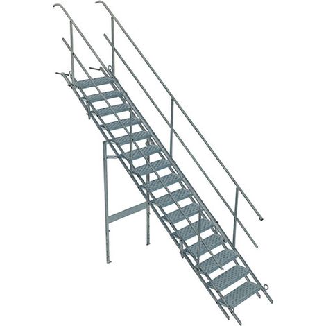 Escalier 15 marches - Hauteur à franchir max. 3.49m - SAFETY-STAIRS/15