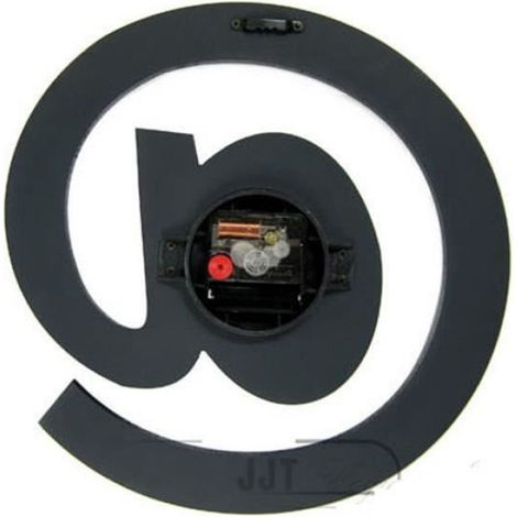 Personnalité moderne horloge murale artisanale Noir 30cm30cm (1/4)