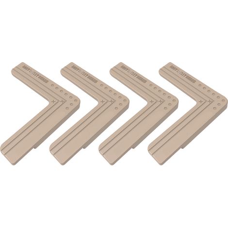 Lot de 4 protections d'angle en silicone, antidérapantes pour bébé, découpables, pour portes, fenêtres, maison, bureau, couleur bois. (1/5)