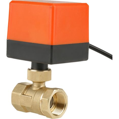 Vanne à bille motorisée en laiton 2 voies G3/4" DN20 DC12V pour climatiseur (1/5)