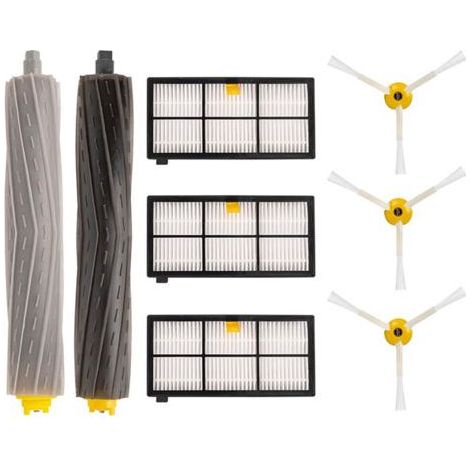 Accessoires et pièces détachées pour iRobot Roomba 800, 805, 860, 861, 865, 866, 870, 871, 876, 880, 885, 886, 890, 895, 896, 900, 960 et 980, kit de filtres et brosses de rechange pour aspirateurs ro (1/5)