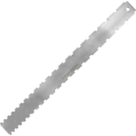 Bardusch Manche de guitare de 42 cm à bord droit cranté Règle Crantée de Manche de Guitare en Acier Inoxydable Outil de Mesure pour nivellement du manche de guitare (1/5)