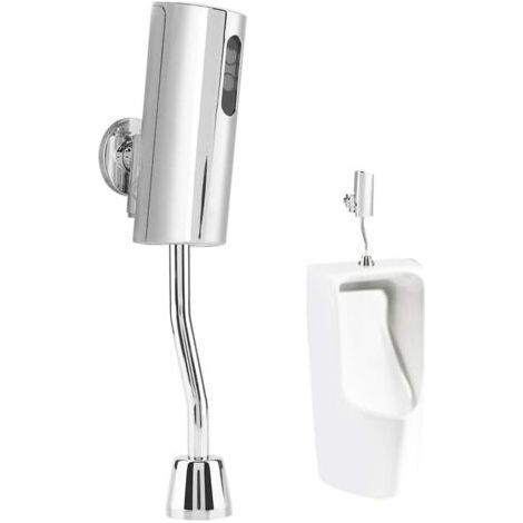 Grifo de descarga para urinario con inducción totalmente automática y sensor inteligente, urinario de pared sin contacto para baños públicos de hombres (1/5)