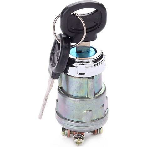 JK423 ignition switch, 4-pin engine start switch for motorcycles, tractors, forklifts, and trailers. (1/4)