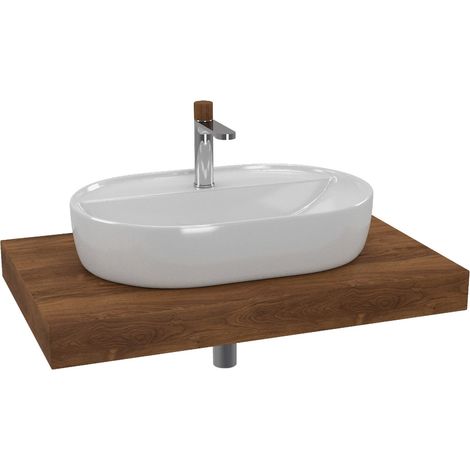 Naturel Set da bagno SAT con mobile Dolce 80x8x50 cm rovere charleston KSETDO3
